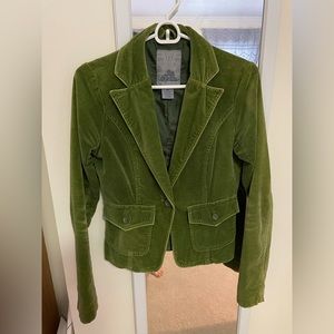 Green velour jacket (S)